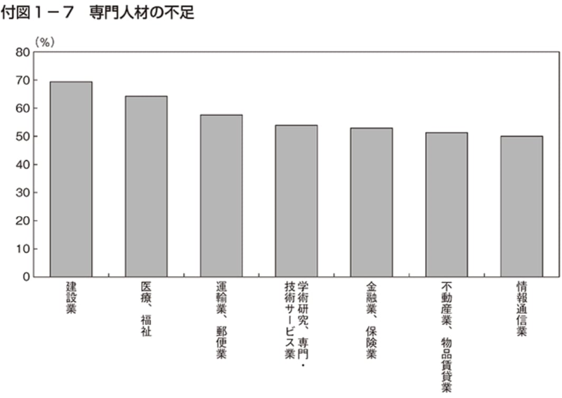 専門人材の不足